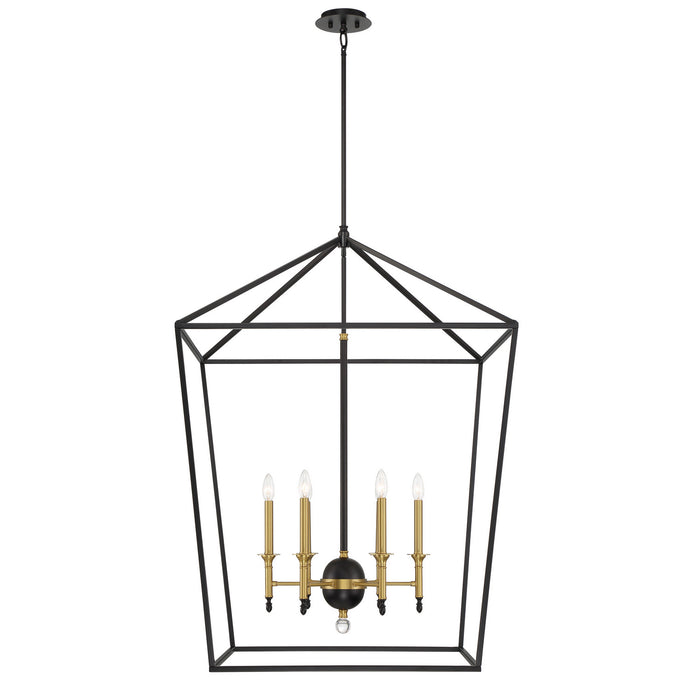 Minka-Lavery - 2106-726 - Six Light Pendant - Townhall - Coal And Soft Brass