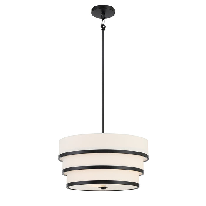 Minka-Lavery - 2443-66A - Three Light Pendant - Cascade - Coal