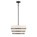 Minka-Lavery - 2443-66A - Three Light Pendant - Cascade - Coal