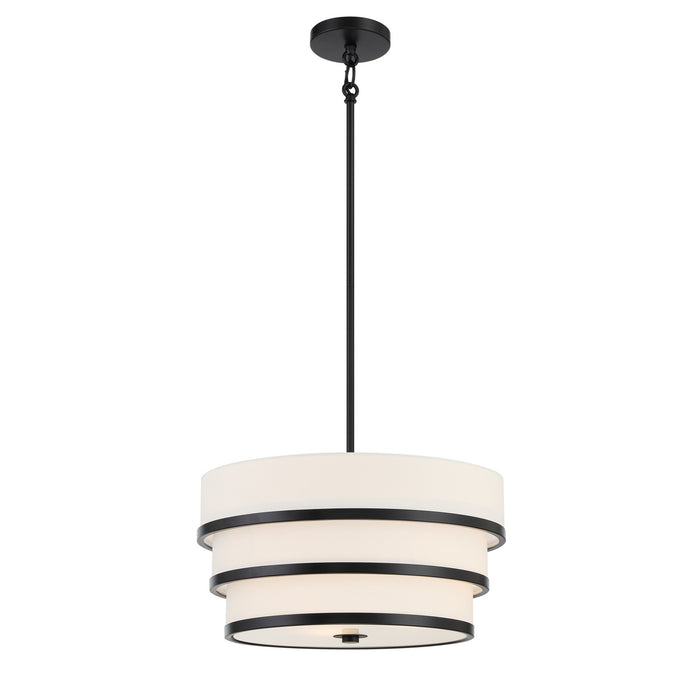 Minka-Lavery - 2443-66A - Three Light Pendant - Cascade - Coal