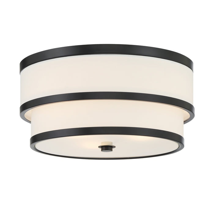 Minka-Lavery - 2444-66A - Three Light Flush Mount - Cascade - Coal