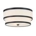 Minka-Lavery - 2444-66A - Three Light Flush Mount - Cascade - Coal