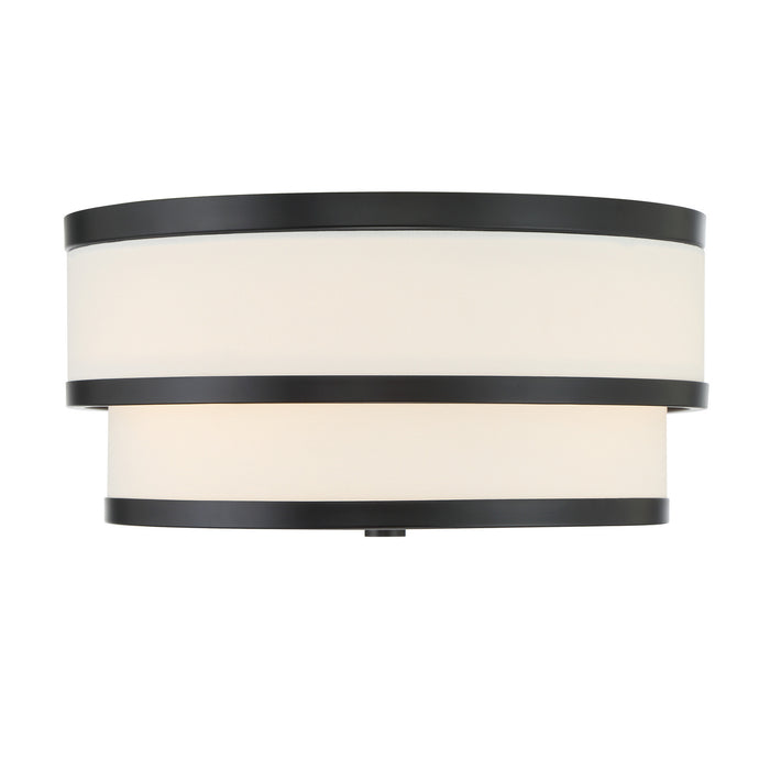 Minka-Lavery - 2444-66A - Three Light Flush Mount - Cascade - Coal