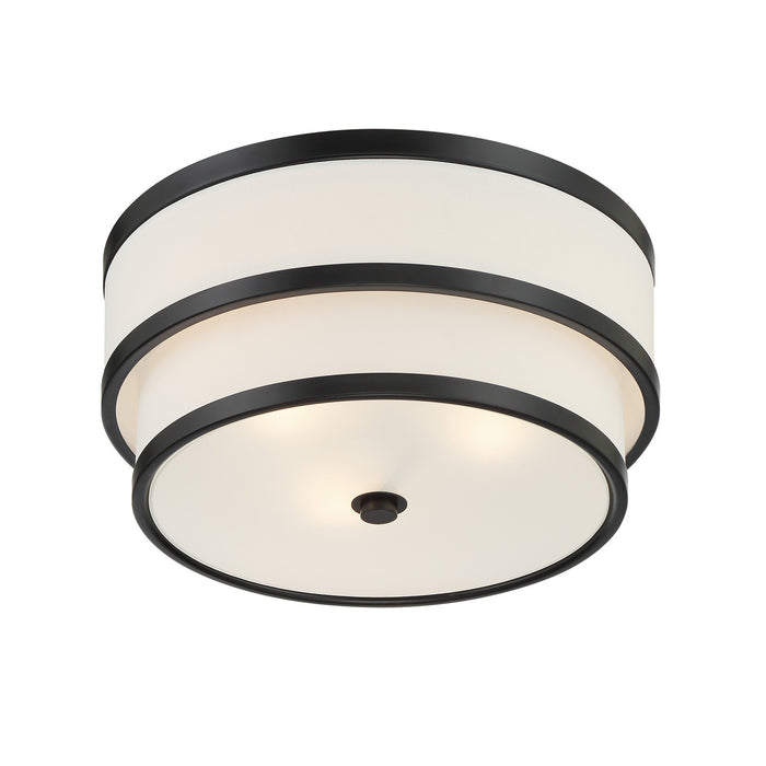 Minka-Lavery - 2444-66A - Three Light Flush Mount - Cascade - Coal