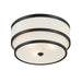 Minka-Lavery - 2444-66A - Three Light Flush Mount - Cascade - Coal