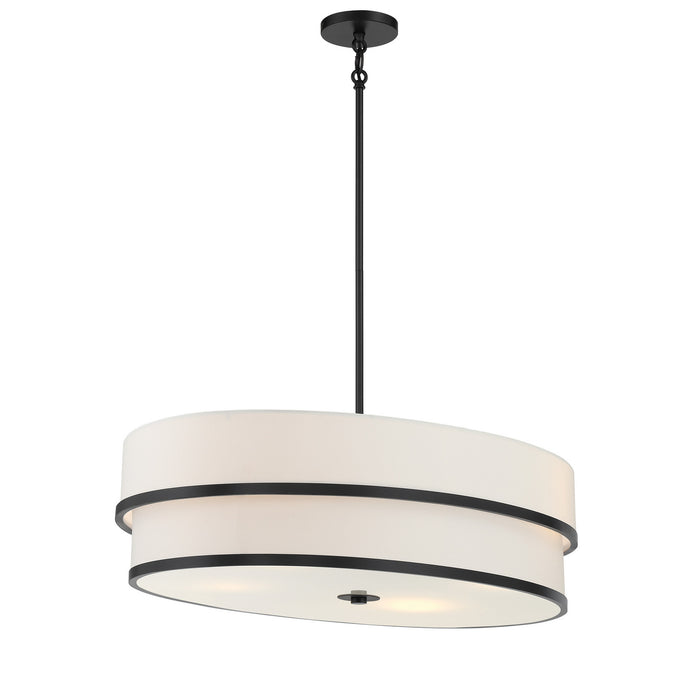 Minka-Lavery - 2449-66A - Four Light Pendant - Cascade - Coal