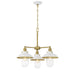 Minka-Lavery - 5138-799 - Three Light Chandelier - Downtown Edison - White And Soft Brass
