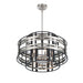 Metropolitan - N7985-420 - Six Light Pendant - Presten - Brushed Nickel With Sand Coal Highlights
