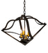 Meyda Tiffany - 256645 - Four Light Pendant - Zale - Wrought Iron