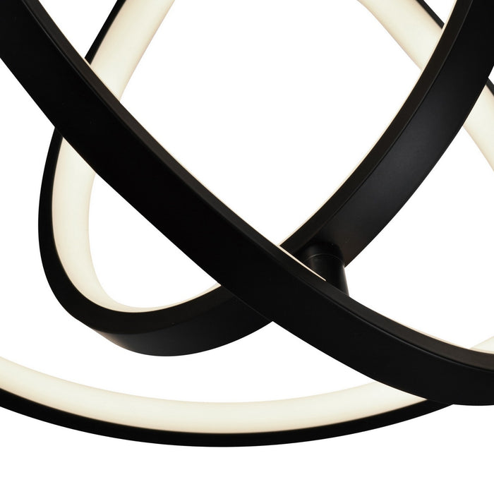 Artcraft - AC6691BK - LED Pendant - Sienna - Semi Gloss Black