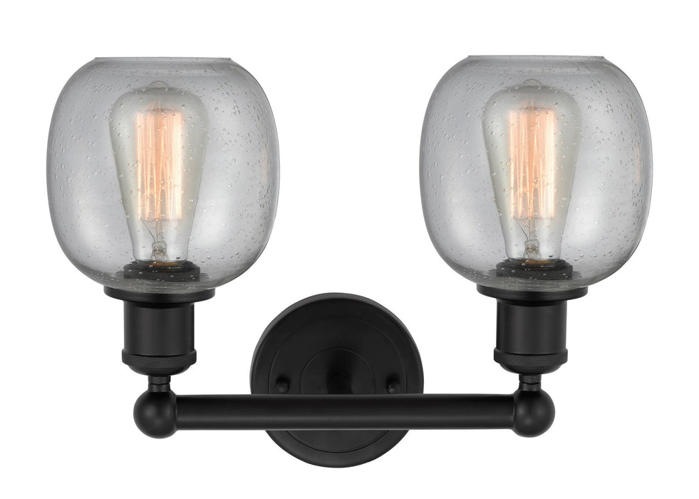 Innovations - 616-2W-BK-G104 - Two Light Bath Vanity - Edison - Matte Black