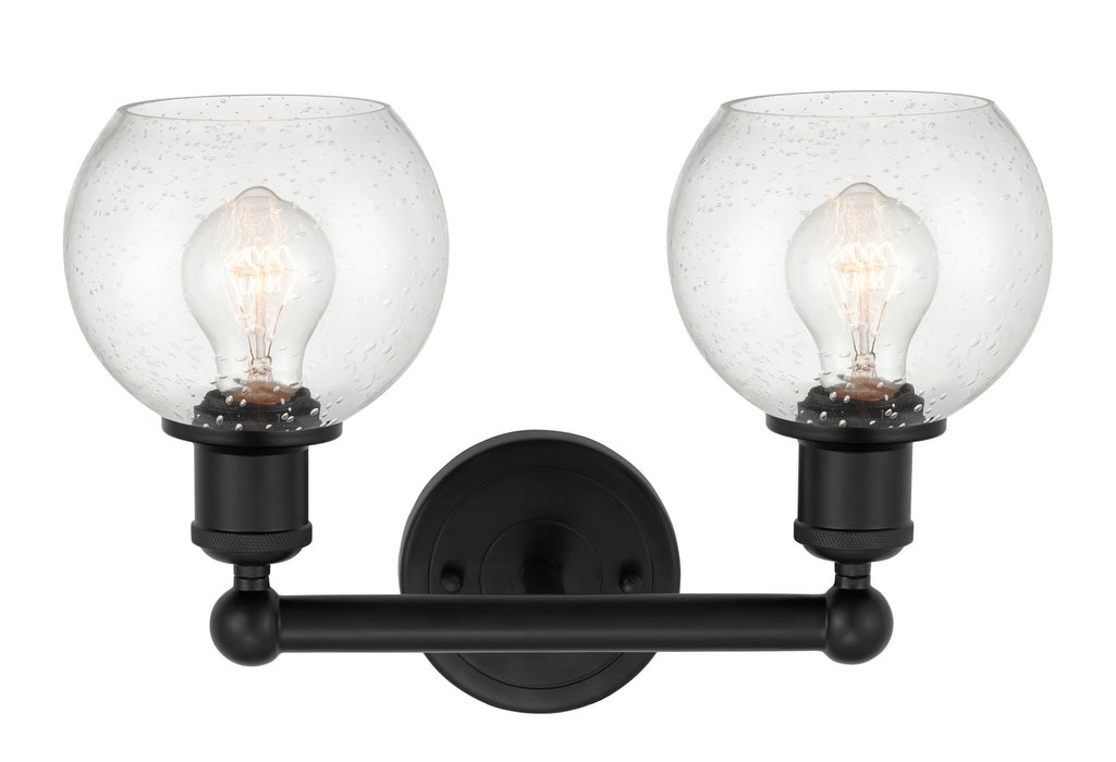 Innovations - 616-2W-BK-G124-6 - Two Light Bath Vanity - Edison - Matte Black