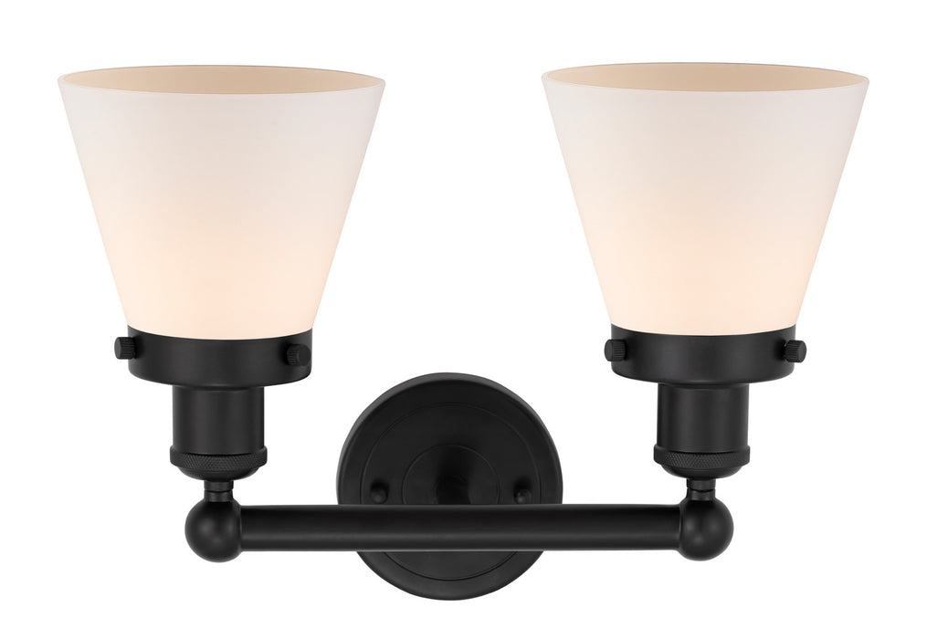 Innovations - 616-2W-BK-G61 - Two Light Bath Vanity - Edison - Matte Black