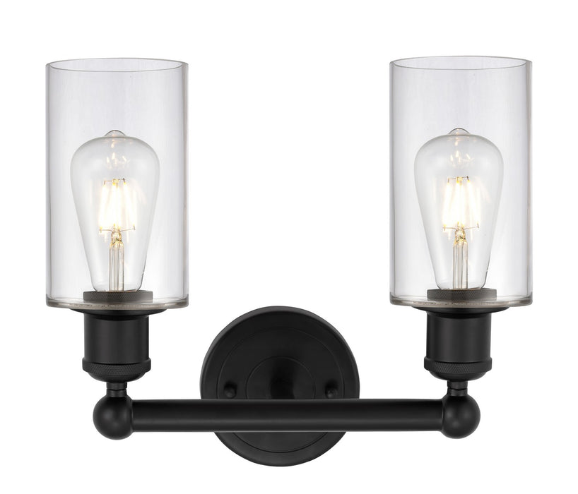 Innovations - 616-2W-BK-G802 - Two Light Bath Vanity - Edison - Matte Black