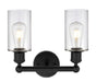 Innovations - 616-2W-BK-G802 - Two Light Bath Vanity - Edison - Matte Black