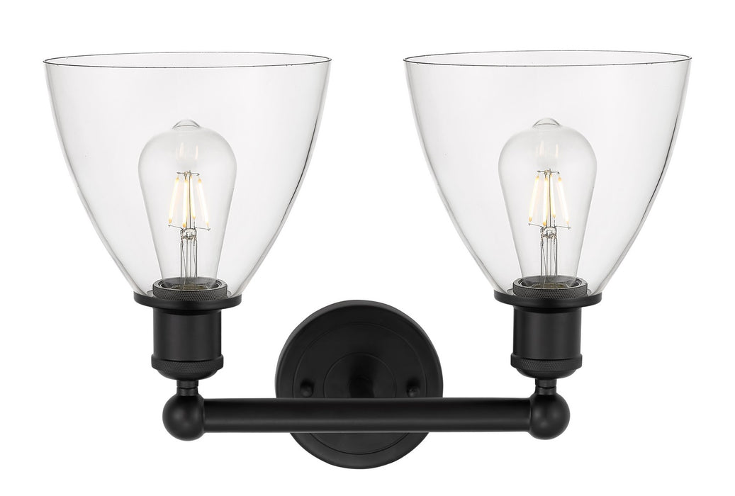 Innovations - 616-2W-BK-GBD-752 - Two Light Bath Vanity - Edison - Matte Black