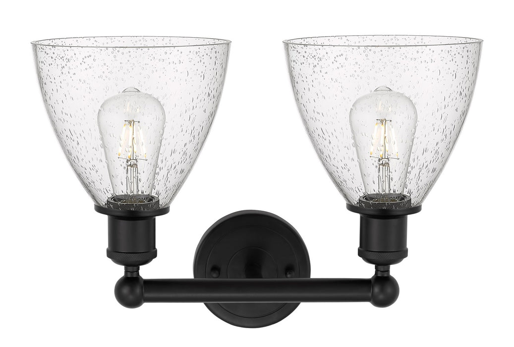 Innovations - 616-2W-BK-GBD-754 - Two Light Bath Vanity - Edison - Matte Black