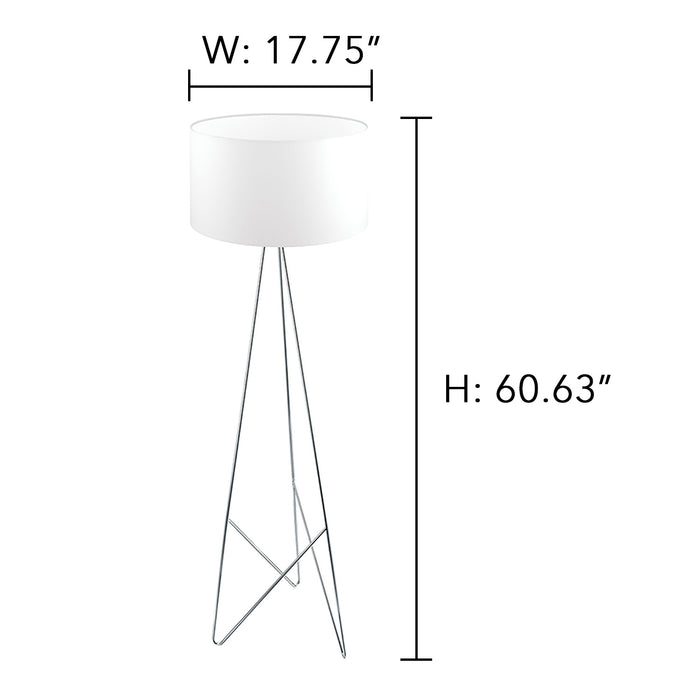 Eglo USA - 39232A - LED Floor Lamp - Camporale - Chrome