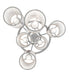 Meyda Tiffany - 253505 - Six Light Chandelier - Cartier - Nickel