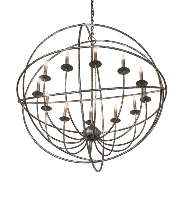 Meyda Tiffany - 256204 - 12 Light Chandelier - Atom Enerjisi - Gunmetal