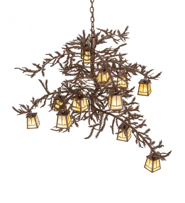 Meyda Tiffany - 256238 - 12 Light Chandelier - Pine Branch - Cafe-Noir