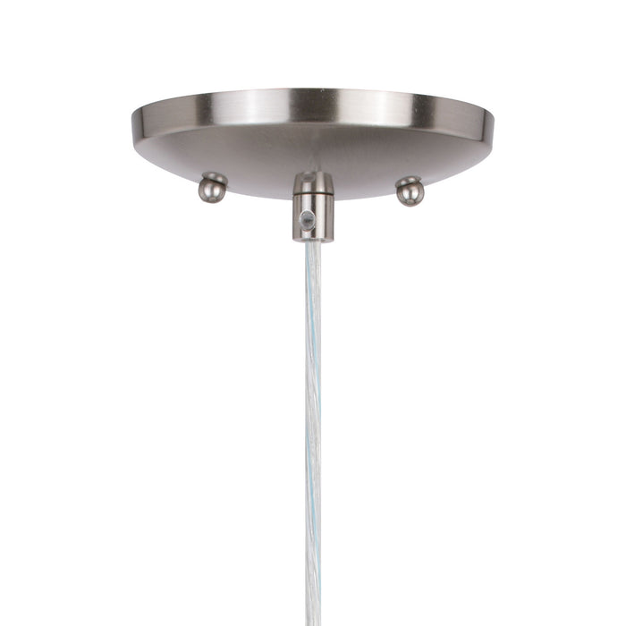 Vaxcel - P0383 - One Light Mini Pendant - Milano - Satin Nickel
