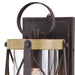 Vaxcel - T0631 - One Light Outdoor Wall Mount - Harwood - Oxidized Iron and Burnished Elm