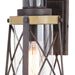Vaxcel - T0632 - One Light Outdoor Motion Sensor Wall Light - Harwood - Oxidized Iron and Burnished Elm