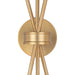 Vaxcel - W0420 - Two Light Wall Sconce - Estelle - Natural Brass