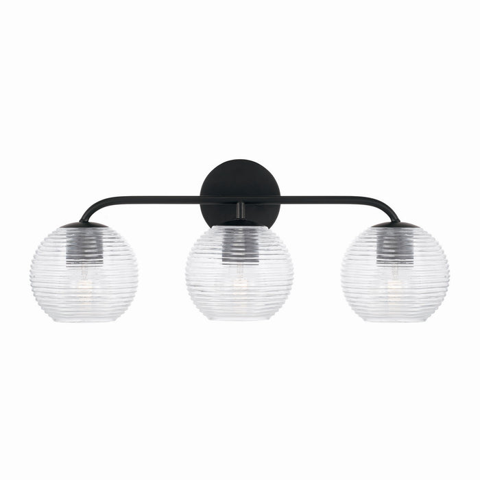 Capital Lighting - 149931MB-544 - Three Light Vanity - Dolan - Matte Black