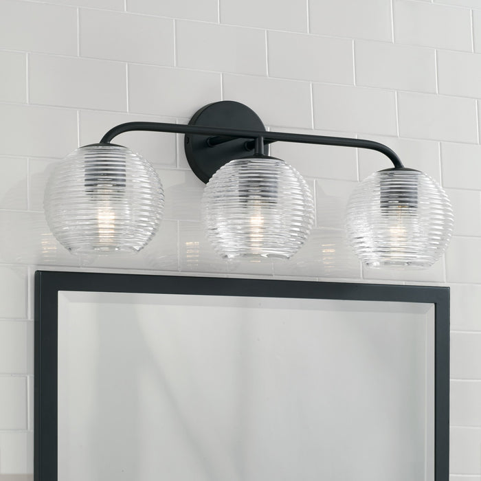 Capital Lighting - 149931MB-544 - Three Light Vanity - Dolan - Matte Black