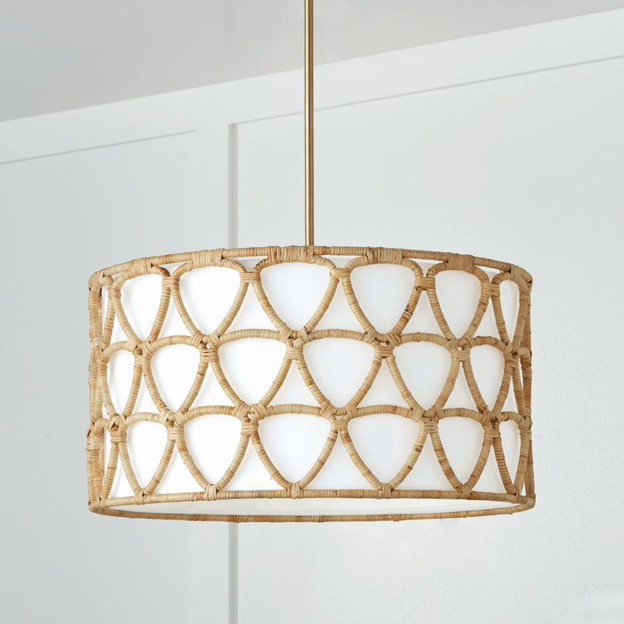 Capital Lighting - 347241MA - Four Light Pendant - Tulum - Matte Brass