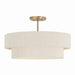 Capital Lighting - 349841MA - Four Light Pendant - Delaney - Matte Brass