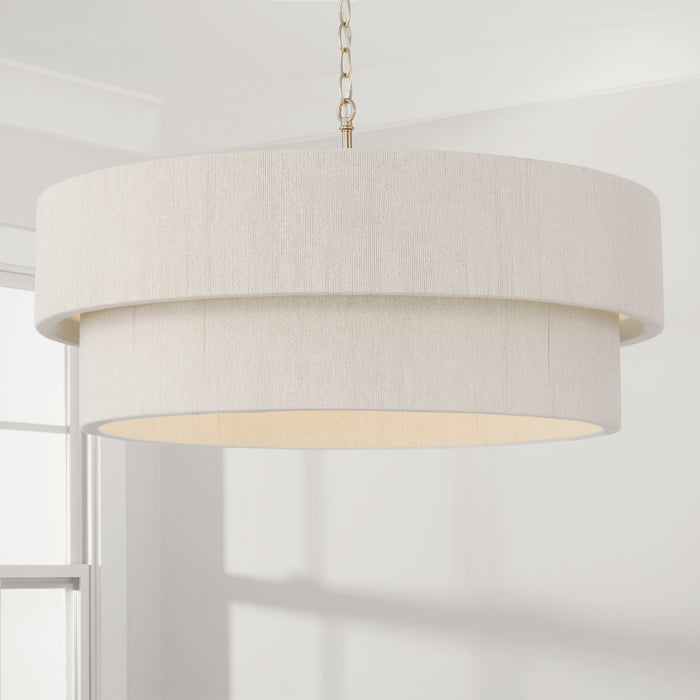 Capital Lighting - 349842MA - Four Light Pendant - Delaney - Matte Brass