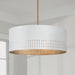 Capital Lighting - 350233AW - Three Light Pendant - Dash - Aged Brass and White