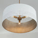 Capital Lighting - 350233AW - Three Light Pendant - Dash - Aged Brass and White