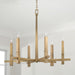 Capital Lighting - 449661AD - Six Light Chandelier - Blake - Aged Brass