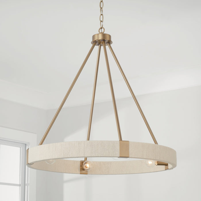 Capital Lighting - 449841MA - Four Light Chandelier - Delaney - Matte Brass