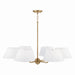 Capital Lighting - 450461AD - Six Light Chandelier - Welsley - Aged Brass