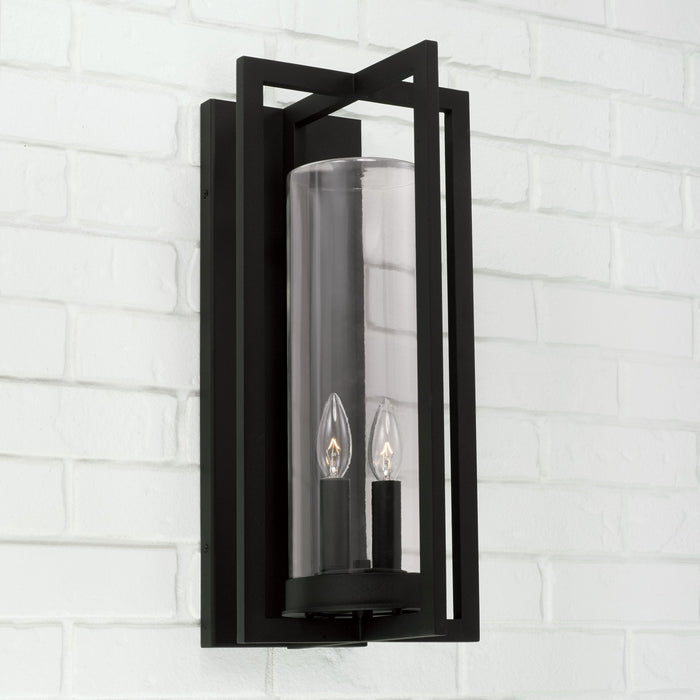 Capital Lighting - 948221BK - Two Light Outdoor Wall Lantern - Kent - Black