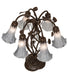 Meyda Tiffany - 255813 - Six Light Table Lamp - Gray - Mahogany Bronze