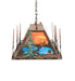 Meyda Tiffany - 258790 - Nine Light Pendant - Personalized - Antique Copper,Burnished