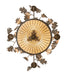 Meyda Tiffany - 259045 - 11 Light Chandelier - Greenbriar Oak - Antique Copper