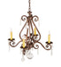 Meyda Tiffany - 257372 - Four Light Chandelier - Adrianna - Antique Rust