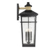 Savoy House - 5-716-143 - Four Light Outdoor Wall Lantern - Kingsley - Matte Black with Warm Brass