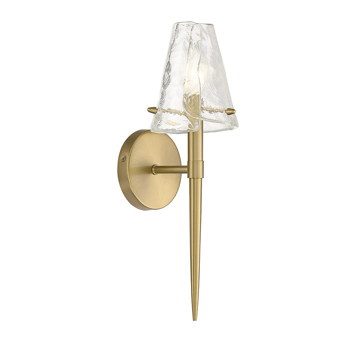 Savoy House - 9-2104-1-322 - One Light Wall Sconce - Shellbourne - Warm Brass