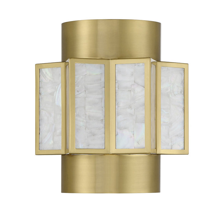 Savoy House - 9-3164-2-322 - Two Light Wall Sconce - Gideon - Warm Brass