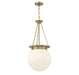 Savoy House - 7-3901-3-322 - Three Light Pendant - Manor - Warm Brass