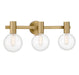 Savoy House - 8-3076-3-322 - Three Light Bathroom Vanity - Wright - Warm Brass