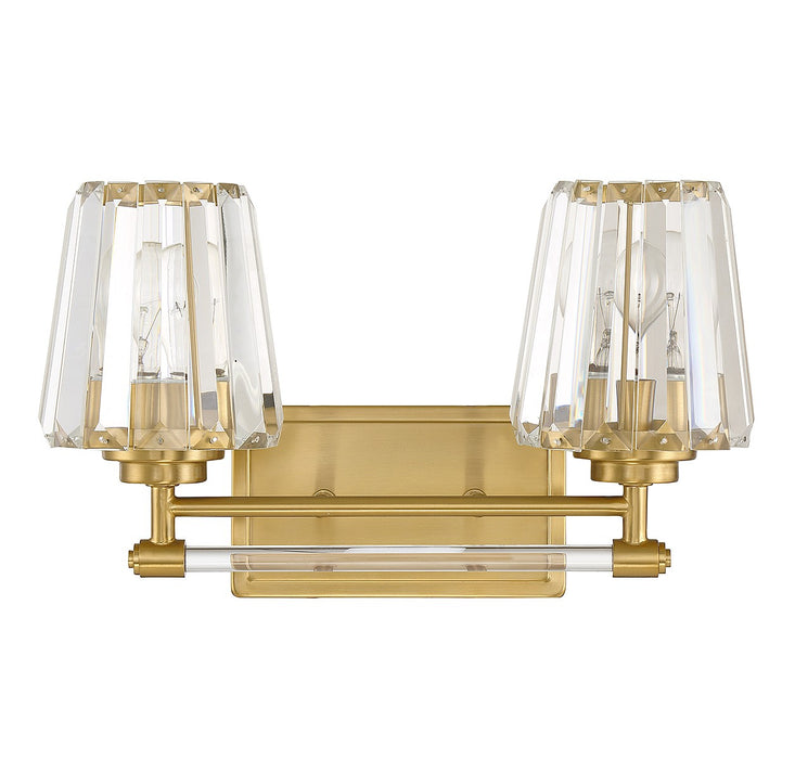 Savoy House - 8-6001-2-322 - Two Light Bathroom Vanity - Garnet - Warm Brass